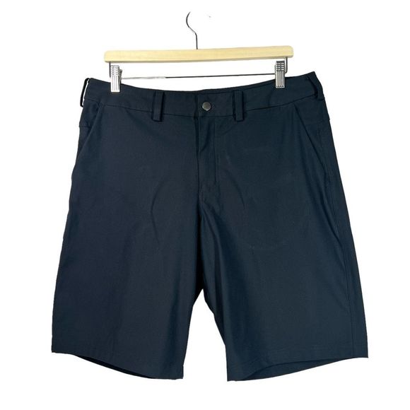 lululemon athletica Shorts Lululemon Mens Black Solid Flat Front 4